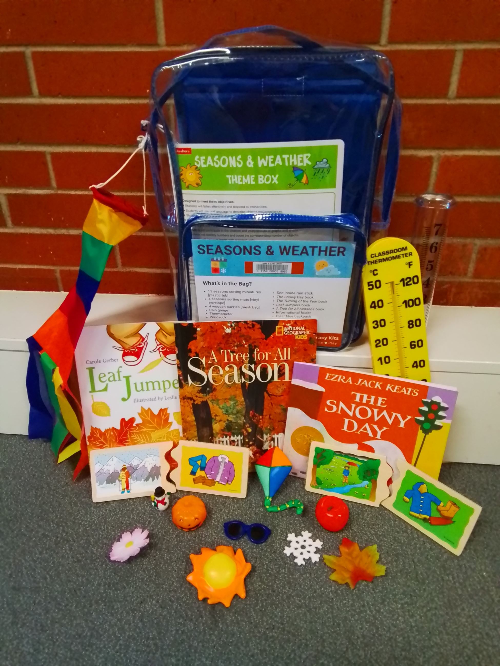 Seasons and Weather Early Literacy Kit Contents
