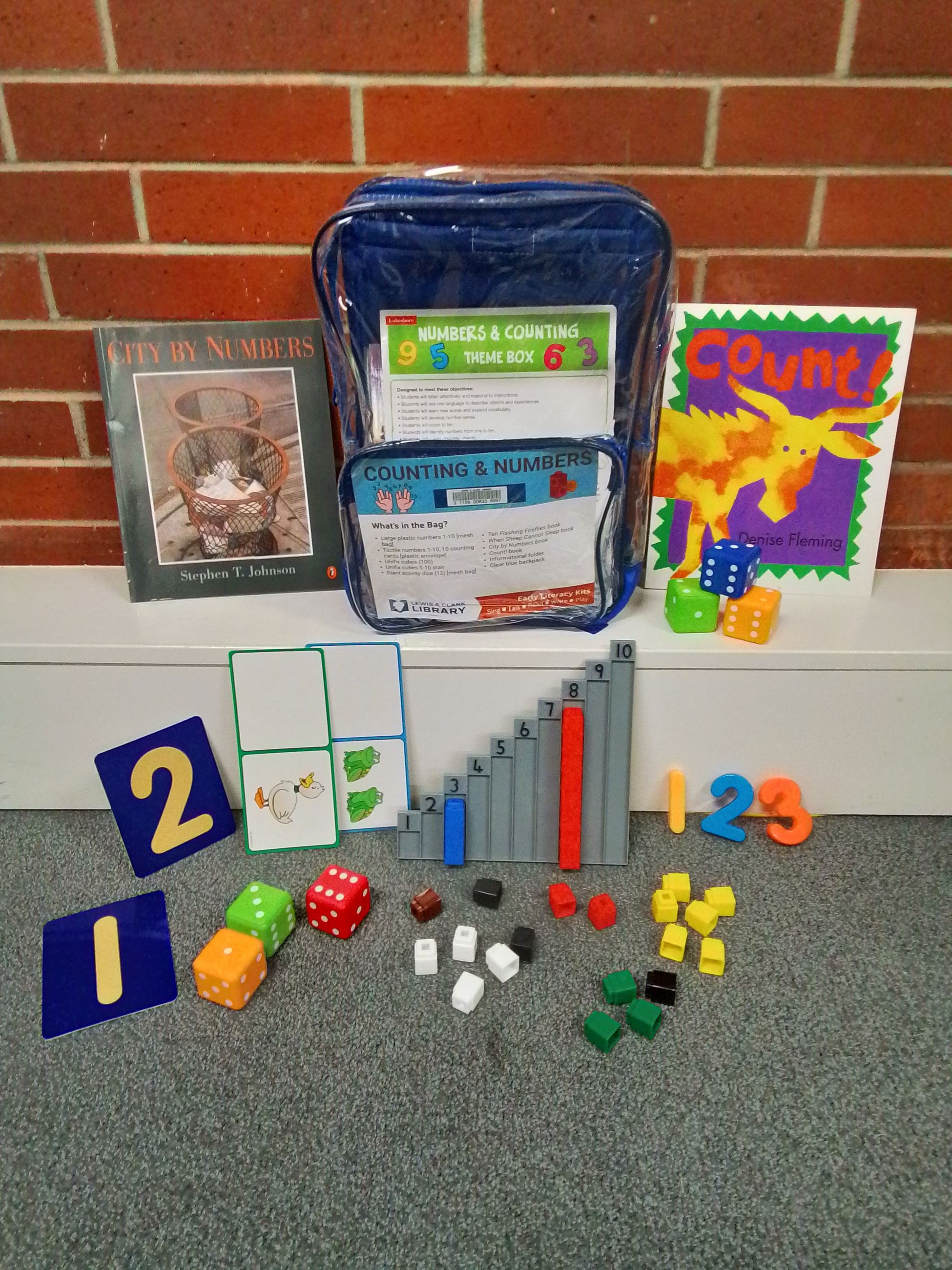 Counting and Numbers Early Literacy Kit Contents